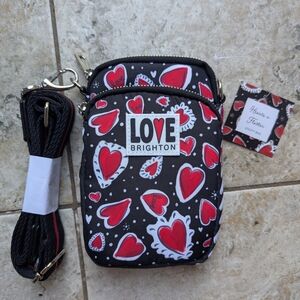 Brighton Love Crossbody Bag - Black and Red